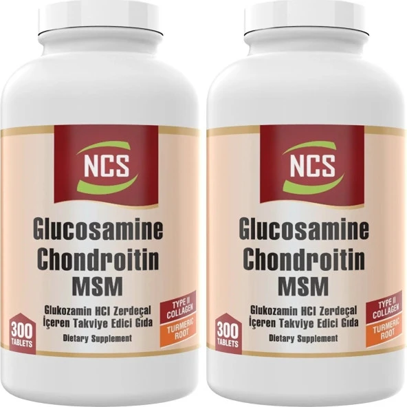Ncs Glucosamine Chondroitin Msm Collagen Type 2 2 Adet 300 Tablet ürün görseli