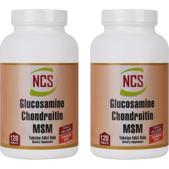 NCS Glucosamine Chondroitin MSM TYPE II Turmeric  2 KUTU  240 TABLET