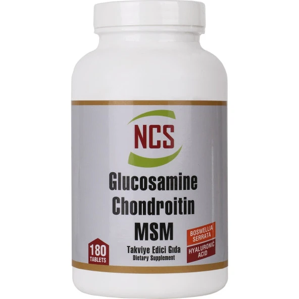 NCS Glucosamine Chondroitin MSM Hyaluronic Acid Bosvella 3 KUTU 540 TABLET - Resim 2