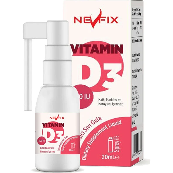 Nevfix Glucosamine Chondroitin Msm 120 Tablet   Vitamin D3 400 Iu 20 ml Sprey (Sıvı) - Resim 2