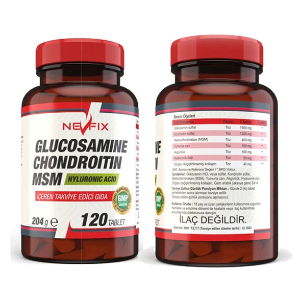 Nevfix Glucosamine Chondroitin Msm 120 Tablet    Nevfix Vitamin D3 Sıvı Sprey - Resim 2