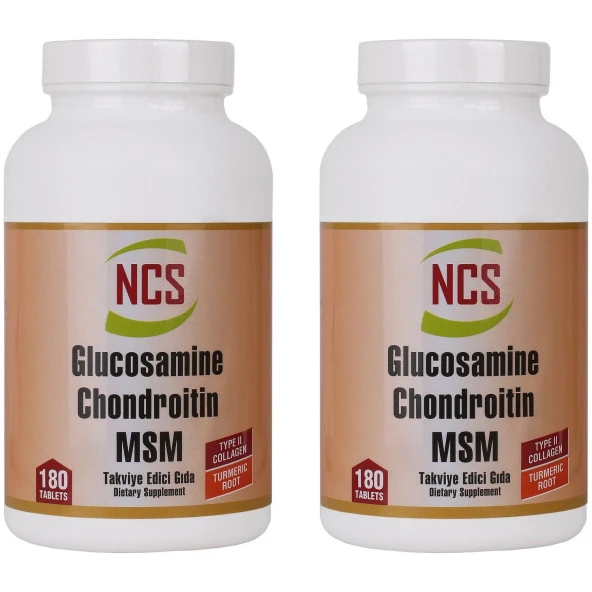 NCS Glucosamine Chondroitin MSM TYPE II Turmeric 2 KUTU 360 TABLET ürün görseli