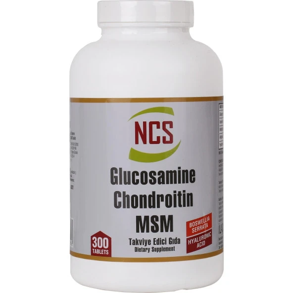 NCS Glucosamine Chondroitin MSM Hyaluronic Acid Bosvella 300 Tablet ürün görseli