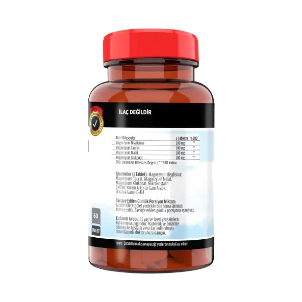 FLX Glukosamine Kondroitin Msm 60 Tablet   Magnezyum Magnesium Elementleri Complex 400 Mg 60 Tablet - Resim 3