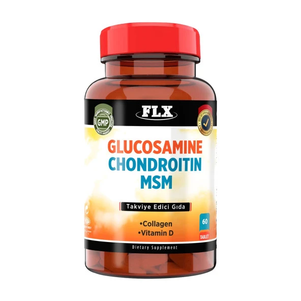 FLX Glukosamine Kondroitin Msm 60 Tablet   Magnezyum Magnesium Elementleri Complex 400 Mg 60 Tablet - Resim 4