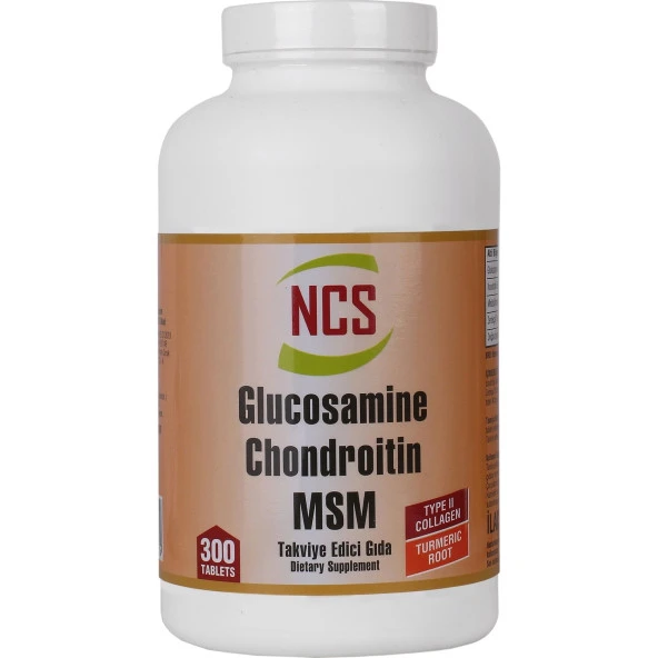 NCS Glucosamine Chondroitin MSM TYPE II Turmeric 300 Tablet