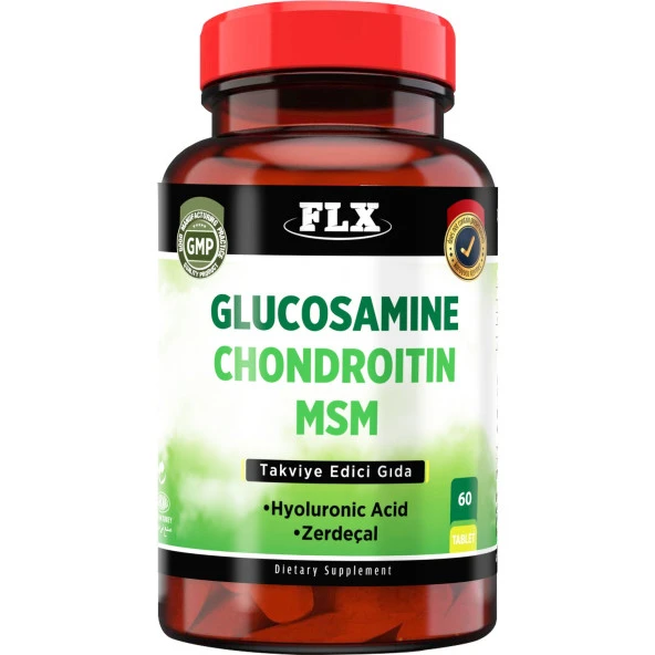 FLX Glucosamine Chondroitin Msm Hyoluronic Asit Zerdeçal 60 Tablet