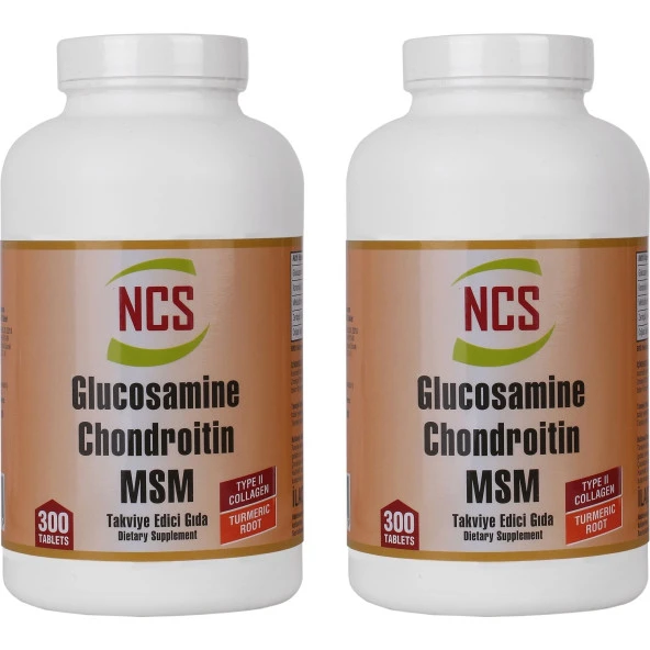 NCS Glucosamine Chondroitin MSM TYPE II Turmeric 2 KUTU 600 TABLET
