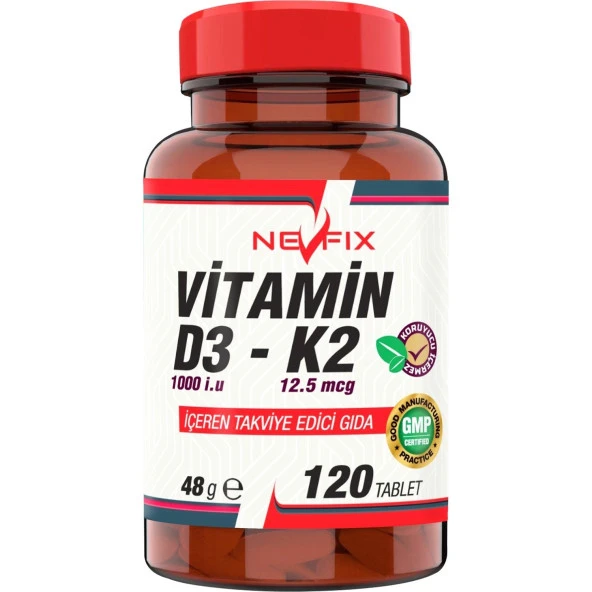 Nevfix Vitamin D3 Vitamin K2 120 Tablet