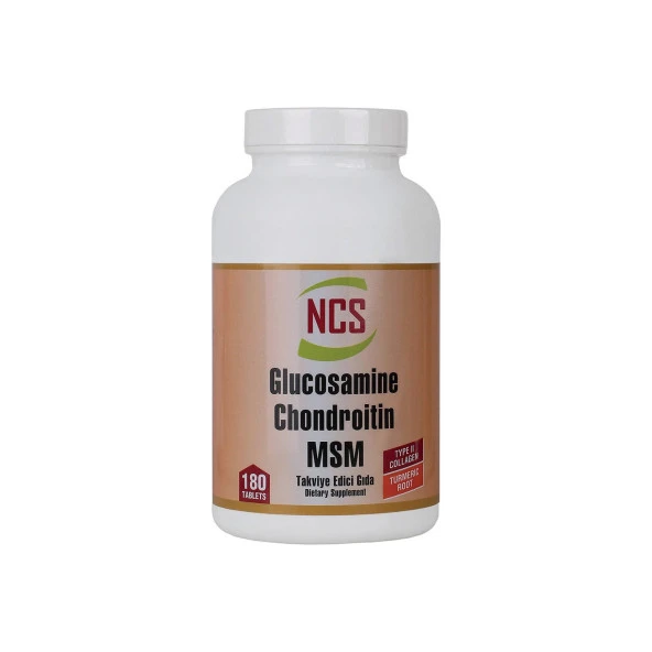 Ncs Glucosamine Chondroitin Msm Type Iı Collagen Turmeric 180 Tablet