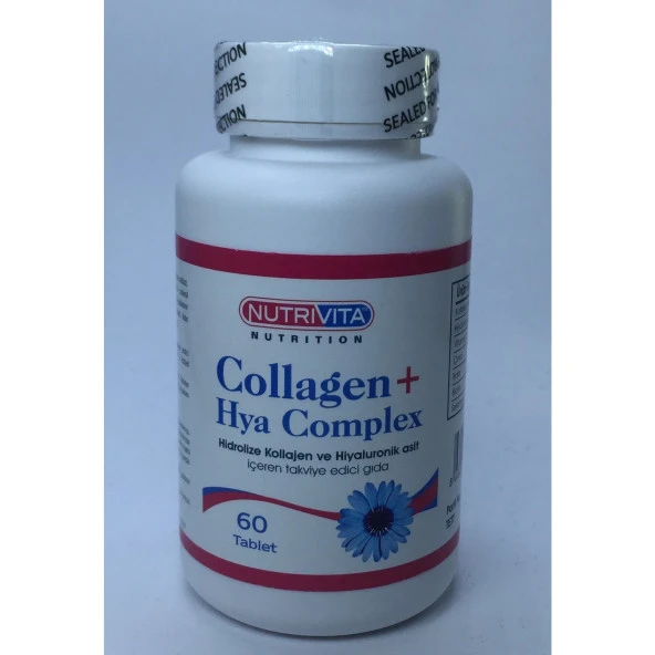 Nutrivita Nutrition Collagene Hyaluronic Acid Complex 60 Tablet ürün görseli