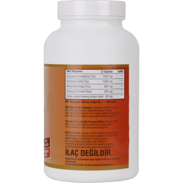 Ncs Glucosamine Chondroitin Msm Type Iı Collagen Turmeric 300 Tablet - Resim 2