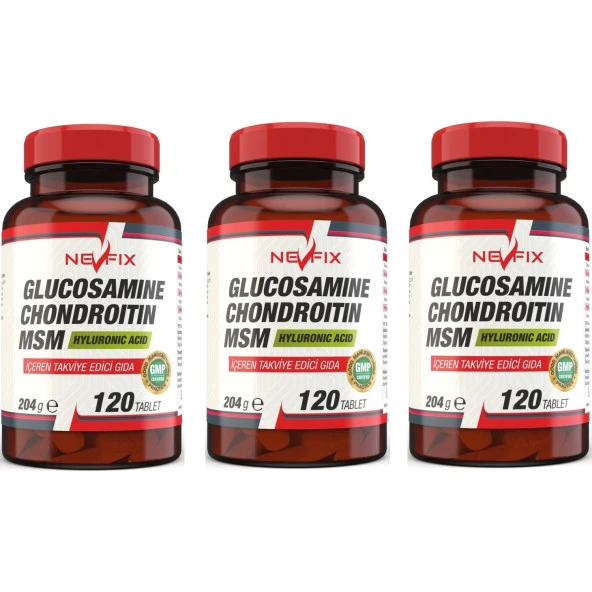 Nevfix Glucosamine Chondroitin Msm (3 Kutu) 120 Tablet