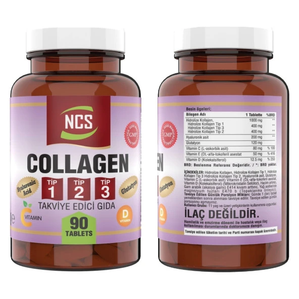 Ncs Shark Cartilage Demir Vitamin D3 1000 Mg 120 Tablet +Collagen - 2