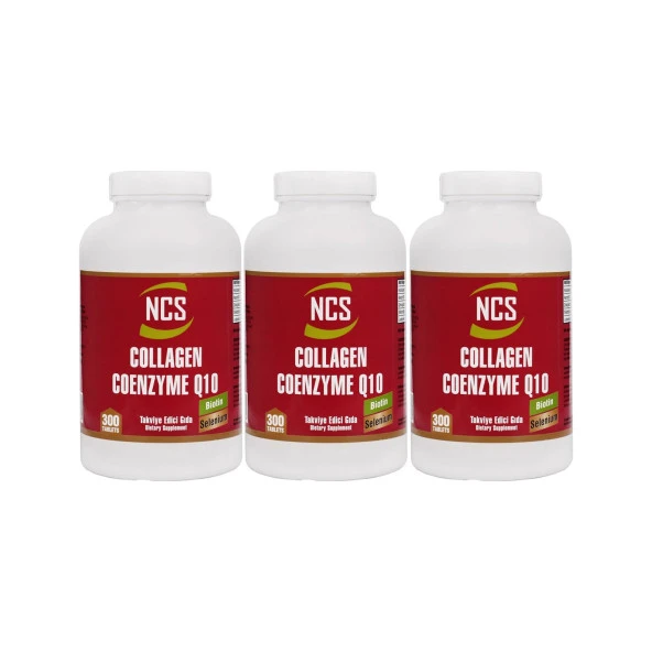 Ncs Hidrolize Collagen Coenzyme Q10 Biotin Zinc Selenium 300 Tablet x 3 Adet