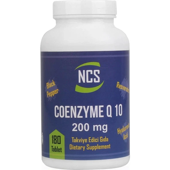 Ncs Coenzyme Q-10 200 Mg Resveratrol Hyaluronic Acid Koenzim 180 TABLET