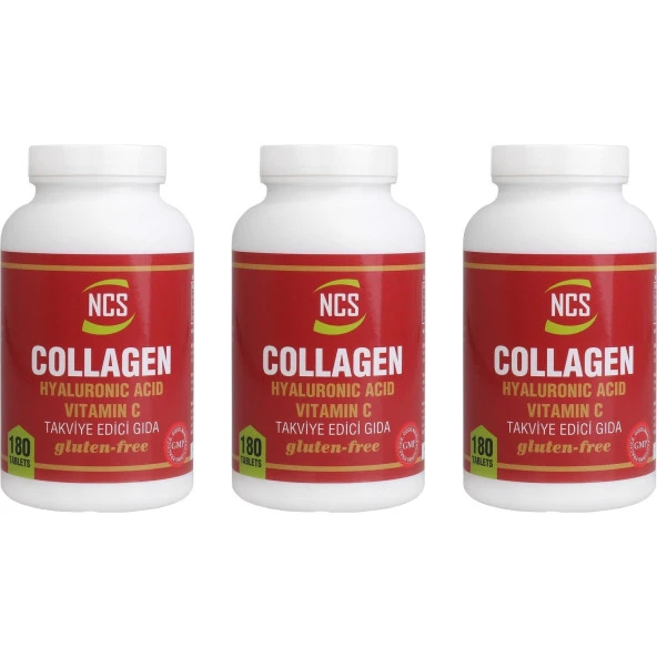 Ncs Hidrolize Collagen Hyaluronic Acid C vitamini 3 KUTU 540 TABLET