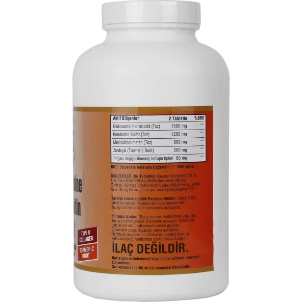 Ncs Glucosamine Chondroitin Msm Type Iı Collagen Turmeric 120 Tablet - 2