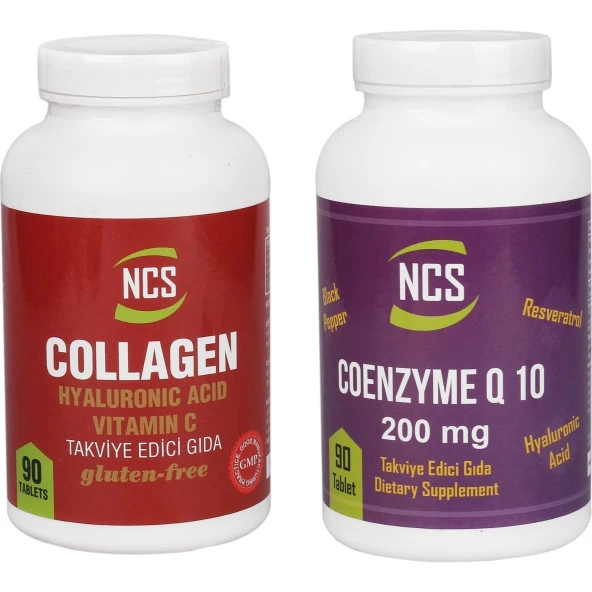 NCS COLLAGEN 1000 MG 90 TABLET NCS COENZYME Q-10 200 MG 90 TABLET 2 ÜRÜN BİRDEN ürün görseli