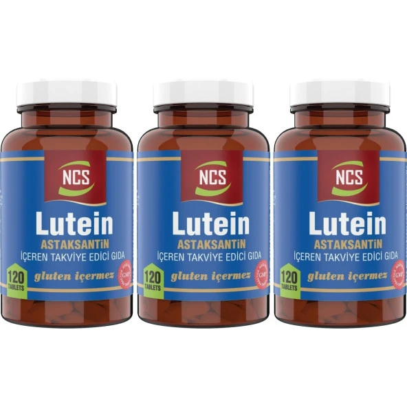 Ncs Lutein 15 Mg Astaksantin 12 Mg 3 Kutu 120 Tablet ürün görseli