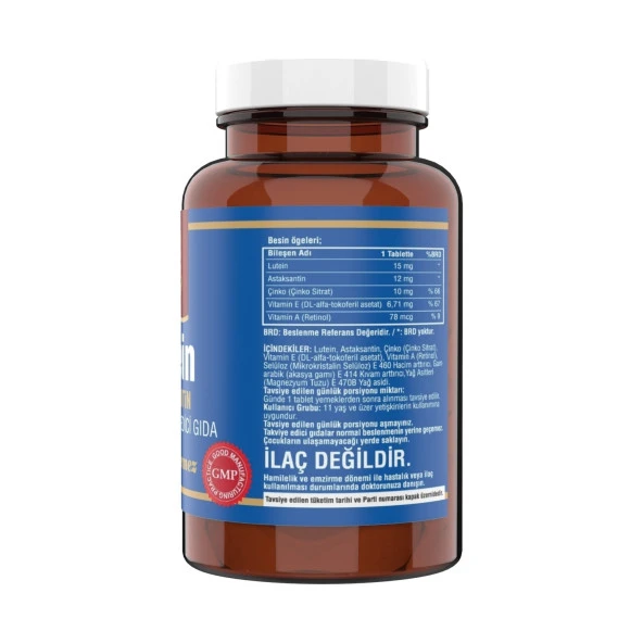 Ncs Lutein 15 Mg Astaksantin 12 Mg 3 Kutu 120 Tablet - Resim 2