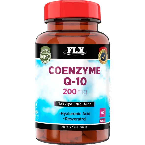 Coenzyme Q-10 200 Mg Hyaluronik Asit Resveratrol 60 Tablet ürün görseli