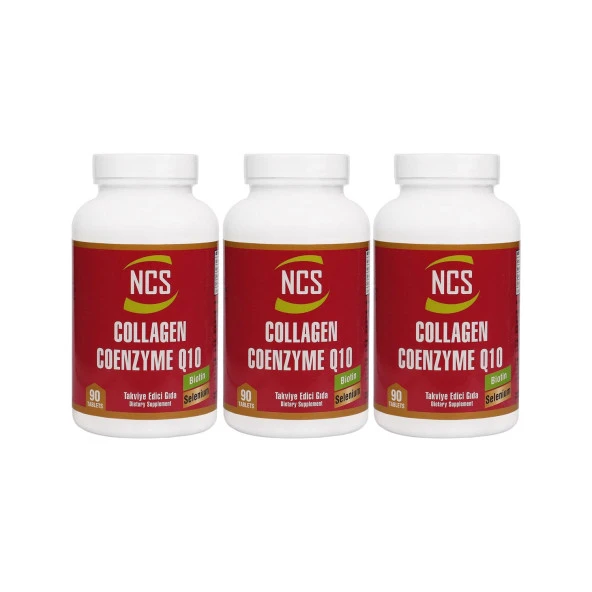 Ncs Hidrolize Collagen Coenzyme Q10 Biotin Zinc Selenium 90 Tablet x 3 Adet