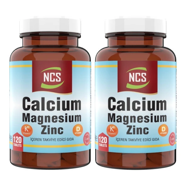 Ncs Calcium Magnesium Çinko D k Kalsiyum 2 x 120 Tablet Vitamin