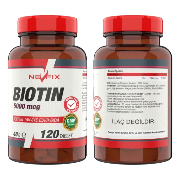 Ncs Nevfix Biotin 5000 Mcg 120 Tablet Nevfix Vitamin D3 Sıvı Sprey - 2
