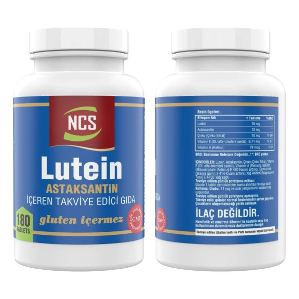 Nevfix Lutein 15 Astaksantin 12 Mg 180 Tablet Çinko Vitamin D3-K2 120 Tablet - 3