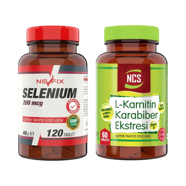 Ncs Selenium 200 Mcg 120 Tablet +  L-Karnitine 60 Tablet