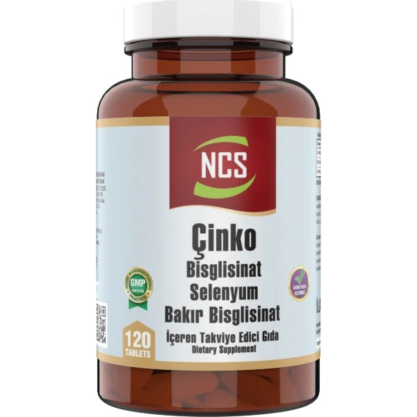 Ncs Çinko Bisglisinat   Bakır Selenium 120 Tablet Zinc