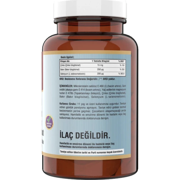 Ncs Çinko Bisglisinat   Bakır Selenium Zinc 2 x 60 Tablet - 2