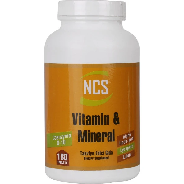 NCS VİTAMİN MİNERAL MULTİVİTAMİN COENZYME ALPHA LİPOİC ACİD 3 KUTU 540 TABLET - Resim 2