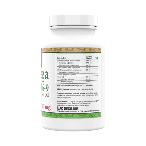 Ncs Omega 3 6 9 Balık Yağı 1000 Mg 200 Softgel Evening Primrose Oil Keten Tohumu Yağı Epa Dha 2 Adet - 2