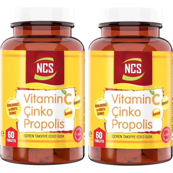 Propolis Vitamin C Çinko D Quercetin Resveratrol Umca 2 Kutu 2X60  Tablet