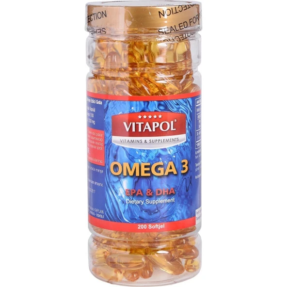 VİTAPOL OMEGA 3 BALIK YAĞI 200 SOFTJEL
