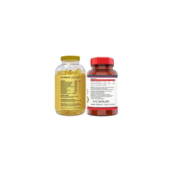 Flx Omega 3-6-9 Balık Yağı 90 Softgel  Nevfix Vitamin D3-K2 120 Tablet - 2