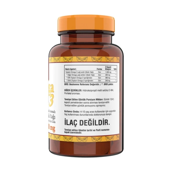 Ncs Omega 3 Portakal Aromalı 3x Kutu Çocuklar Için Balık Yağı 102 - Resim 2