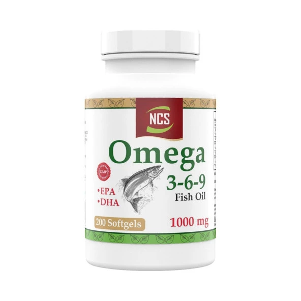 Ncs Omega 3-6-9 Fish Oil 1000MG 200 Softgels