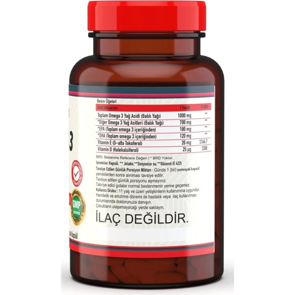 Nevfix Omega 3 Balık Yağı 1300 Mg 90 Yumuşak Kapsül - 2
