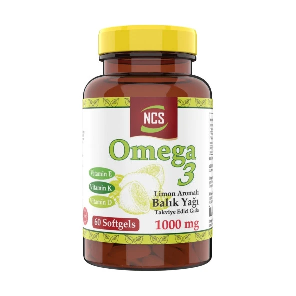 Ncs Omega 3 Portakal Aromalı Çocuklar Için Balık Yağı   Omega 3 Limon Aromalı Balık Yağı 1000MG - Resim 3