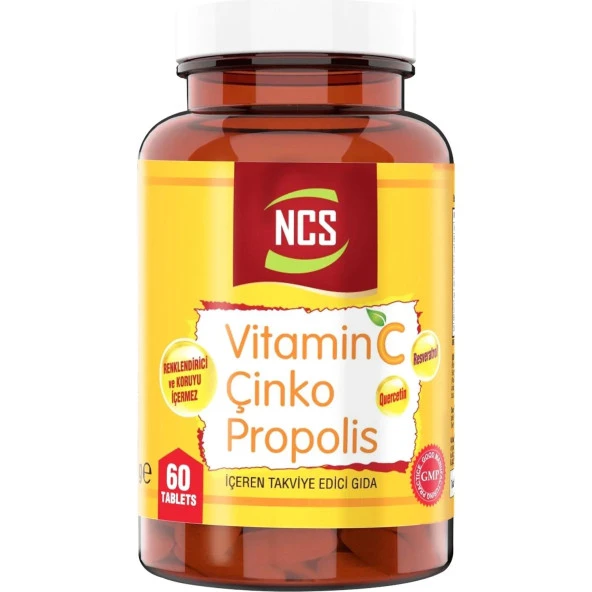Vitamin C Çinko Propolis 60 Tablet Vitamin D