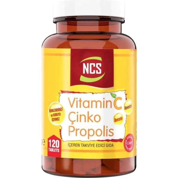 Ncs Vitamin C Çinko Propolis 120 Tablet Vitamin D Quercetin Resveratrol Umca