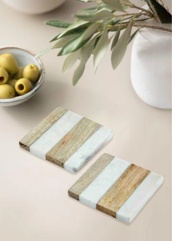 The Mia Nature Bardak Altlığı 2li Set BRK0117 - 2