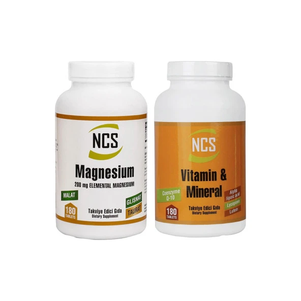 Ncs 2 li Set Vitamin Mineral + Magnesium Malat Taurat Glisinat