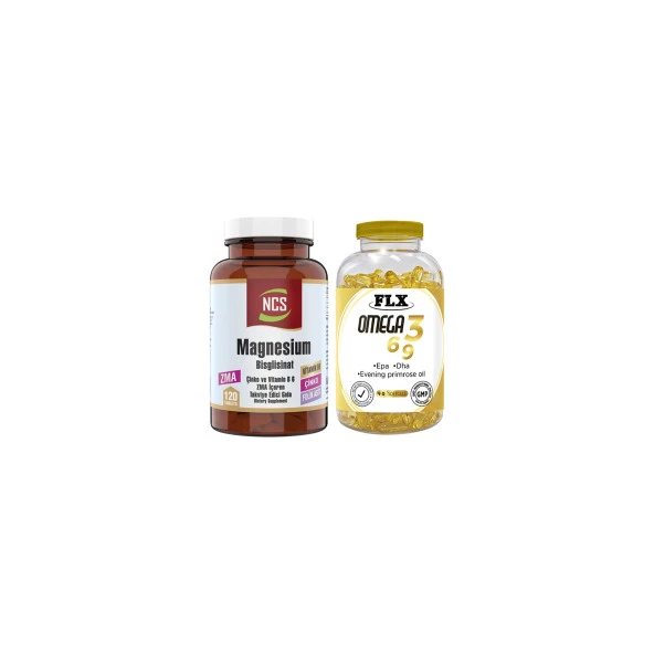 Ncs Zma Magnesium Bisglisinat 120 Tablet  Flx Omega 3-6-9 90 Tablet