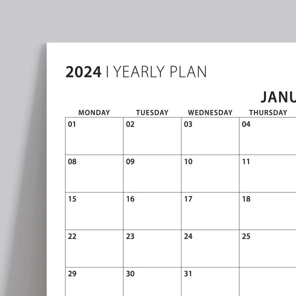 Üç Aylık Duvar Takvimi, Nisan - Haziran 2024, 90 Günlük Planlama, Üç Aylık Planlayıcı, Yılın ikinci Çeyreği Takvimi, 202 - 3