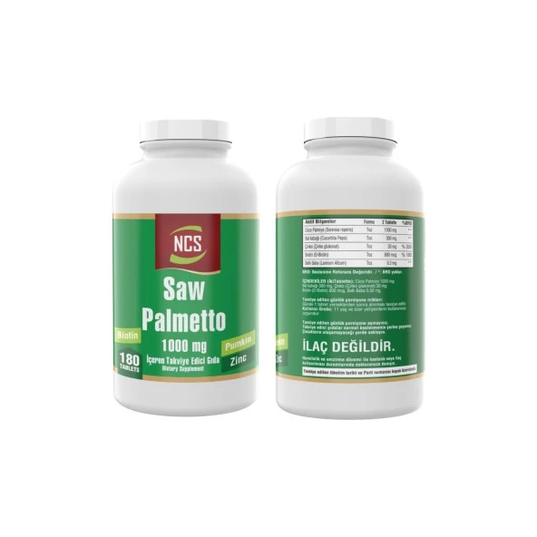 Ncs Saw Palmetto 180 Tablet   Ncs Shark CARTILAGE120 Tablet - Resim 2