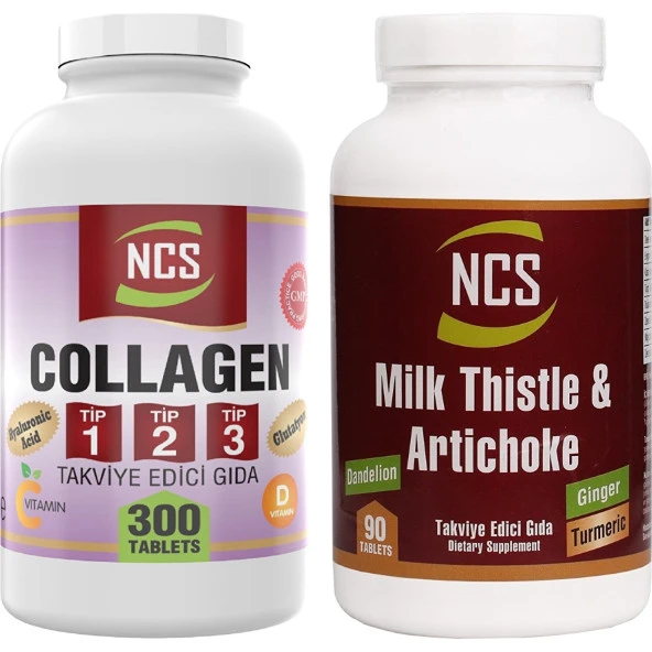Ncs Hyaluronic Acid Vitamin C Glutatyon Collagen (Kollajen) Type (Tip) 1-2-3   Zerdeçal Karahindiba Zencefil Maydanoz Deve Dikeni Enginar Milk Thistle Artichoke